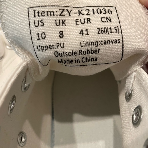 Brand new PL leather sneakers. Size 10 women's/ 8.5 men's. - Picture 4 of 10